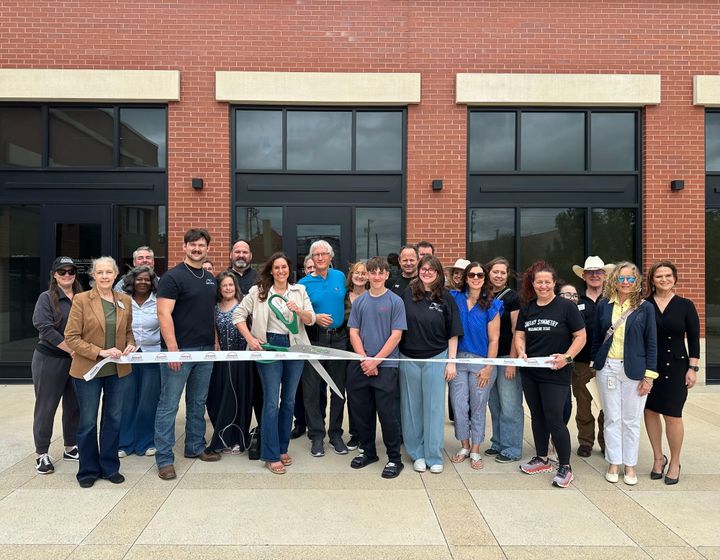 Ribbon cutting photo.