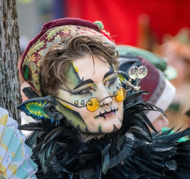 Photo of a patron at Scarborough Renaissance Festival. 