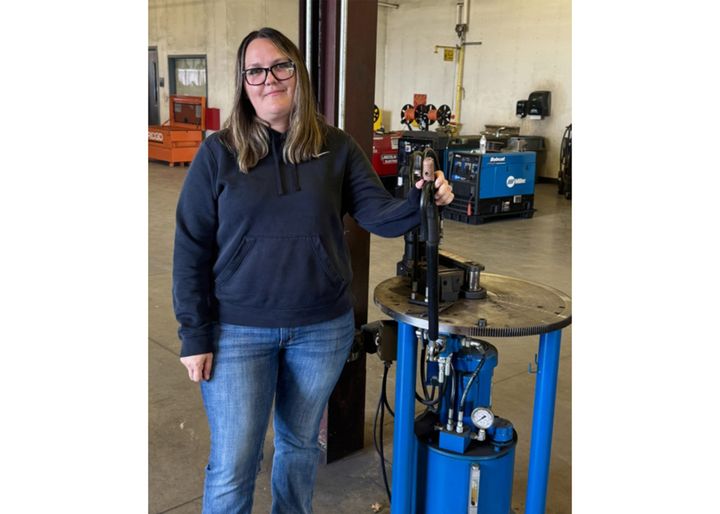 Photo of a welding instructor.
