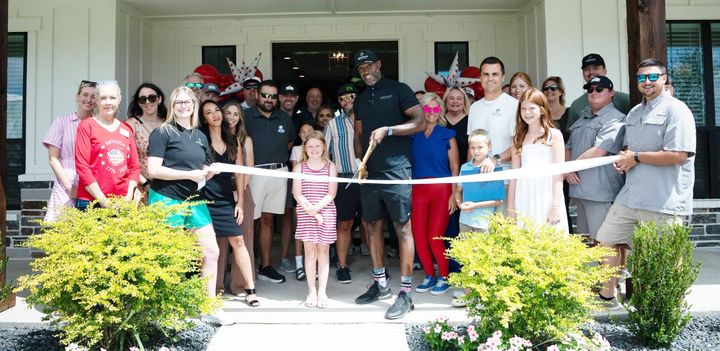 Ribbon cutting for Peaks at Lone Elm.