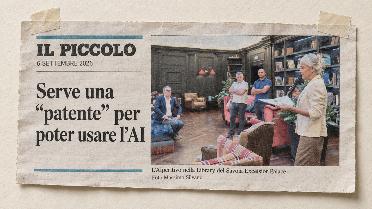 AI Literacy & AIperitivo, un articolo su Il Piccolo