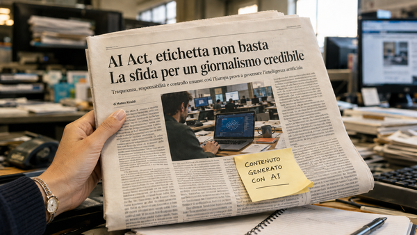 AI Act e giornalismo: non basta mettere un’etichetta