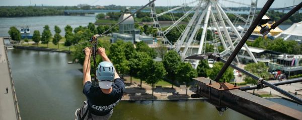Tyrolienne MTL Zipline à 21,99 $ au lieu de 27,49 $