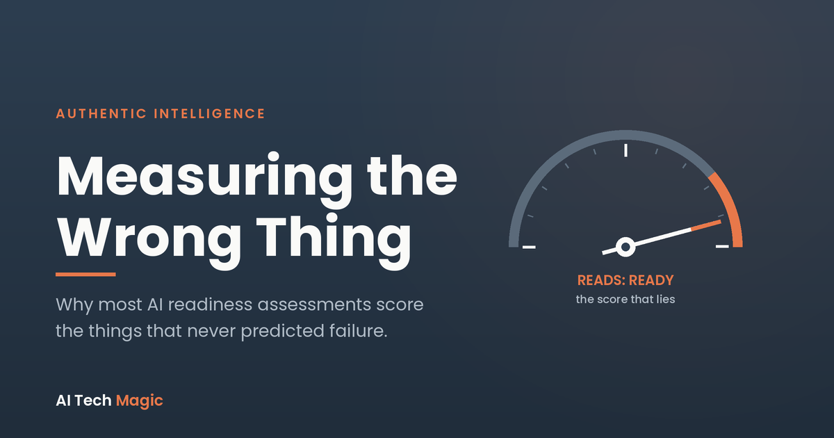 Why Most AI Readiness Assessments Measure the Wrong Thing