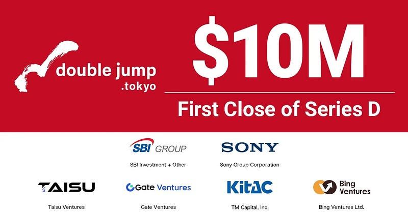 double jump.tokyo secures over USD 10m in funding from SBI Investment and Sony