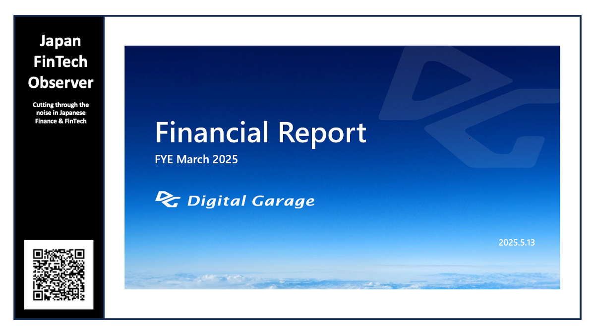 Digital Garage FY3/25 Financial Results
