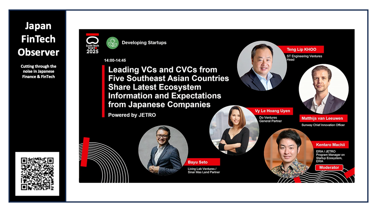 Sushi Tech #1 - Leading VCs and CVCs from Five Southeast Asian Countries