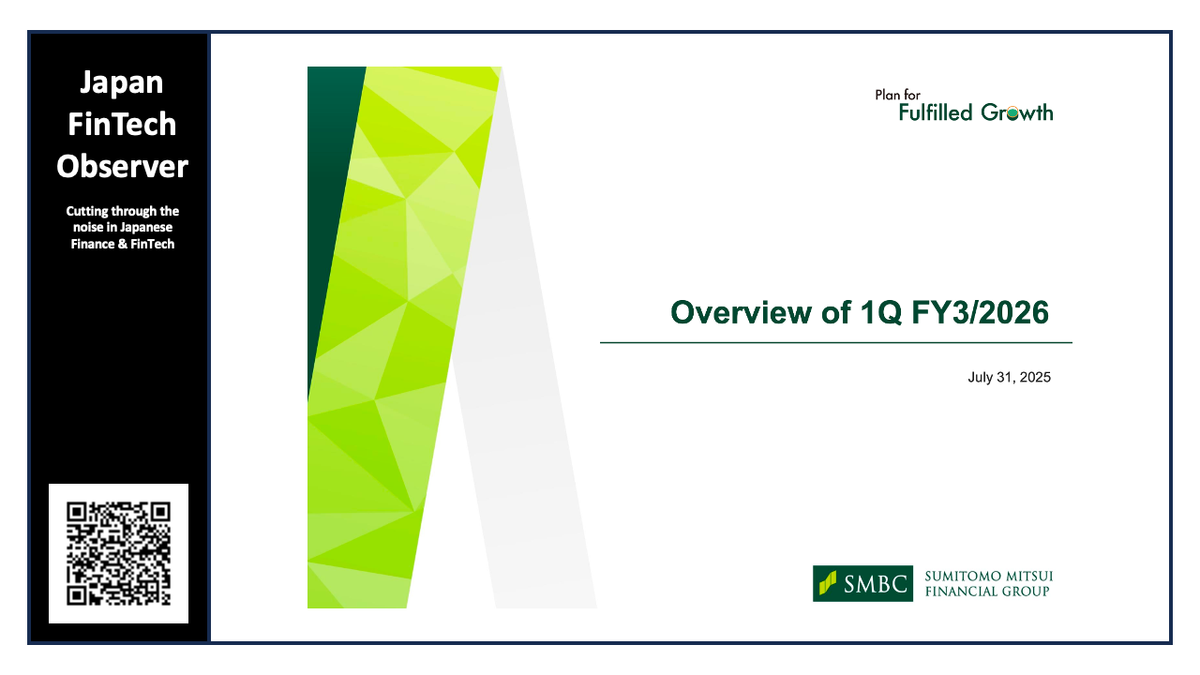 SMBC Group First Quarter FY3/2026 Financial Results