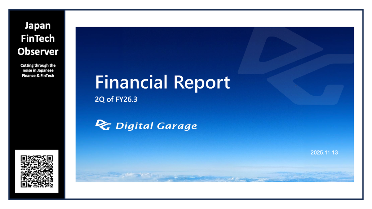 Digital Garage Second Quarter Financial Results