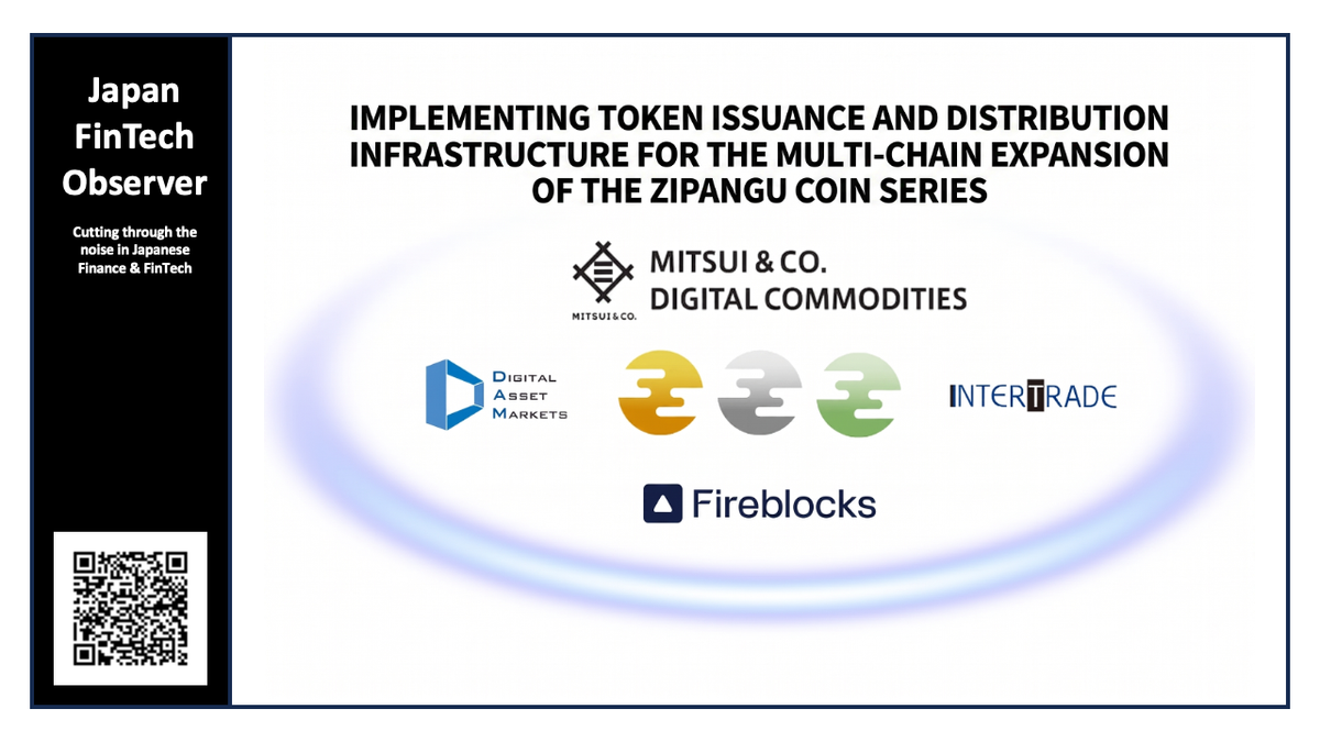 Mitsui & Co. Digital Commodities to Expand Zipangcoin Series to Public Blockchains via New Multi-Chain Infrastructure