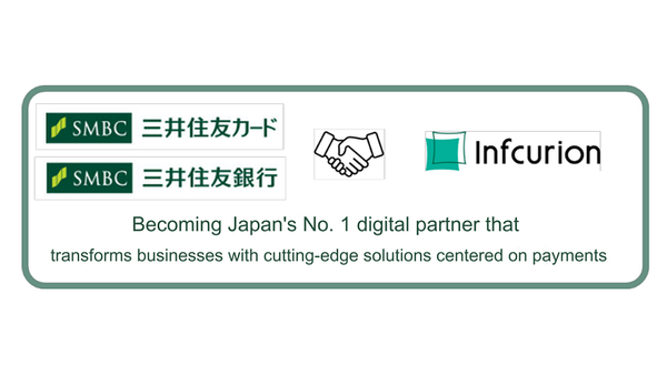 SMBC invests JPY 10bn in Infcurion, combining to create leading digital payments platform