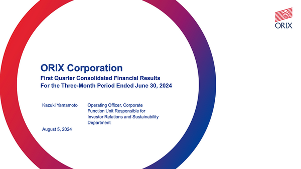 ORIX Q1/FY2024 Earnings