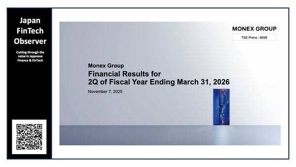 Monex Group Second Quarter Financial Results