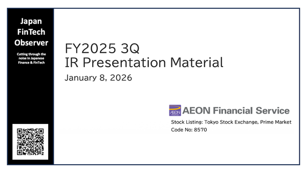 AEON Financial Posts 10% Operating Profit Growth for Nine-Month Period