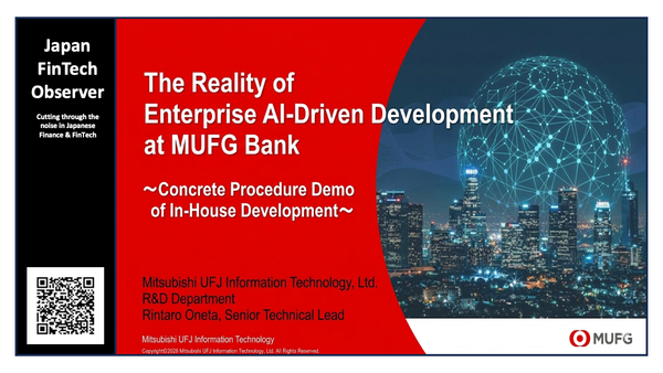 Inside MUFG’s Blueprint for Enterprise AI-Driven Development