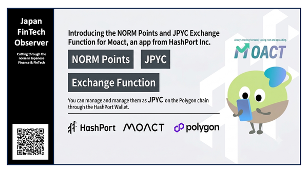 HashPort Partners with Kansai Electric Subsidiary Moact to Integrate JPYC Stablecoins into Loyalty Program