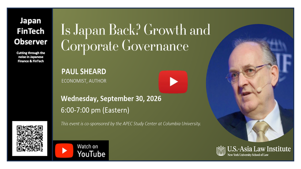 Is Japan Back? Growth and Corporate Governance