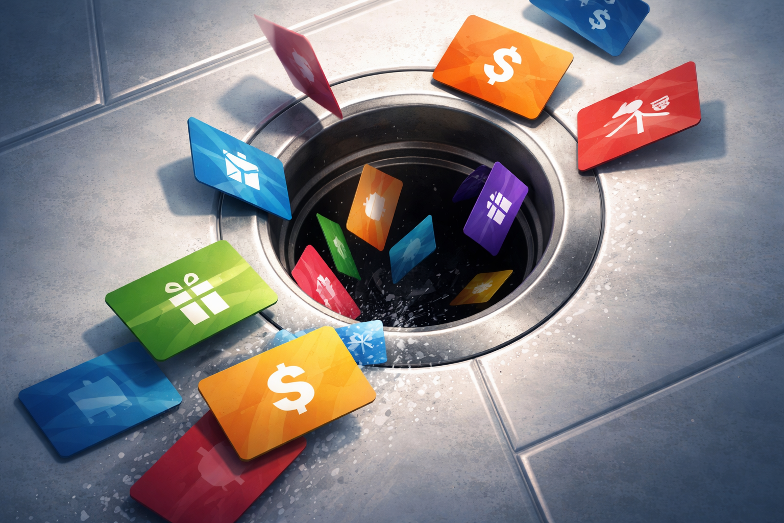 The gift card accountability sink