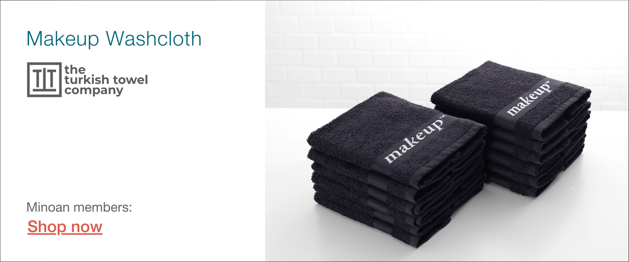 Turkish Towel Company Makeup Washcloths