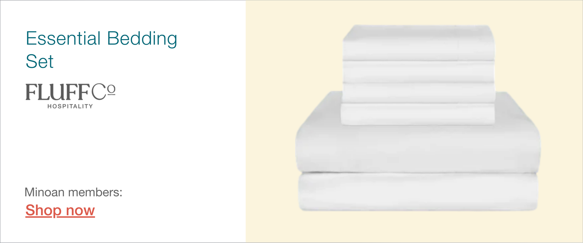 Fluff Co bed sheets for Airbnb