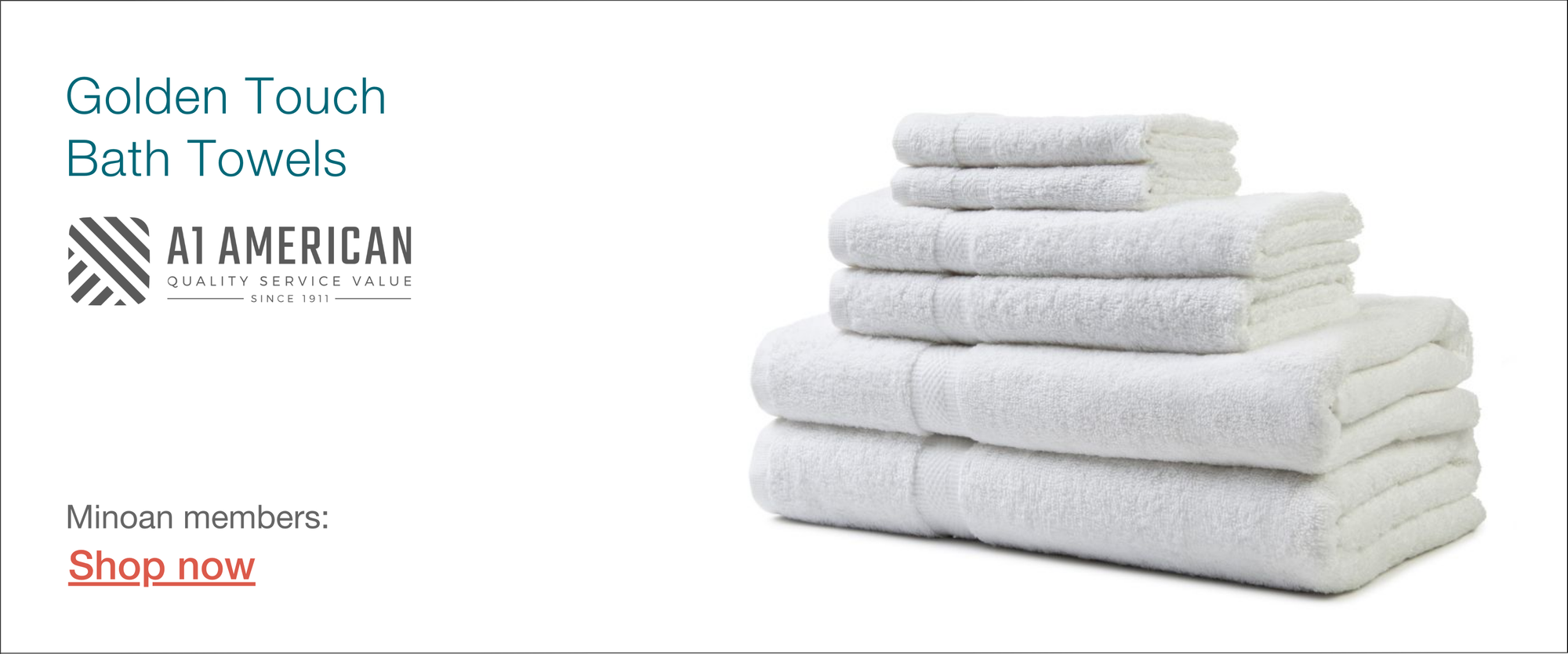 A1 American Golden Touch bath towels