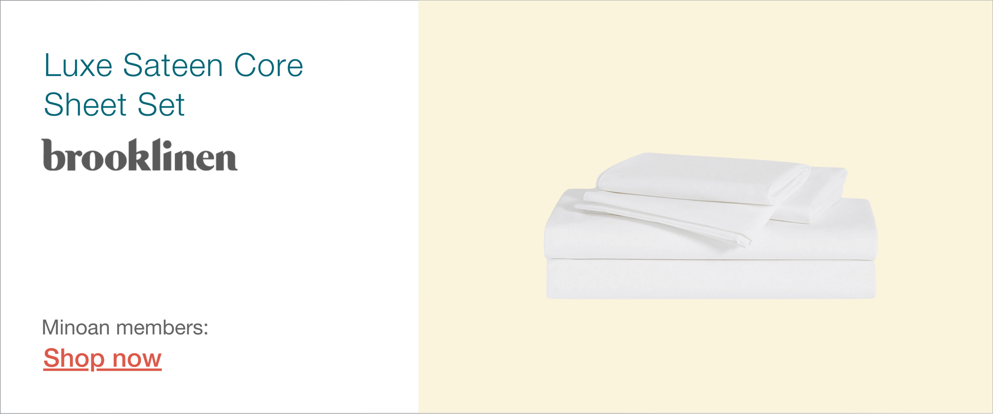 Brooklinen sheets for Airbnb