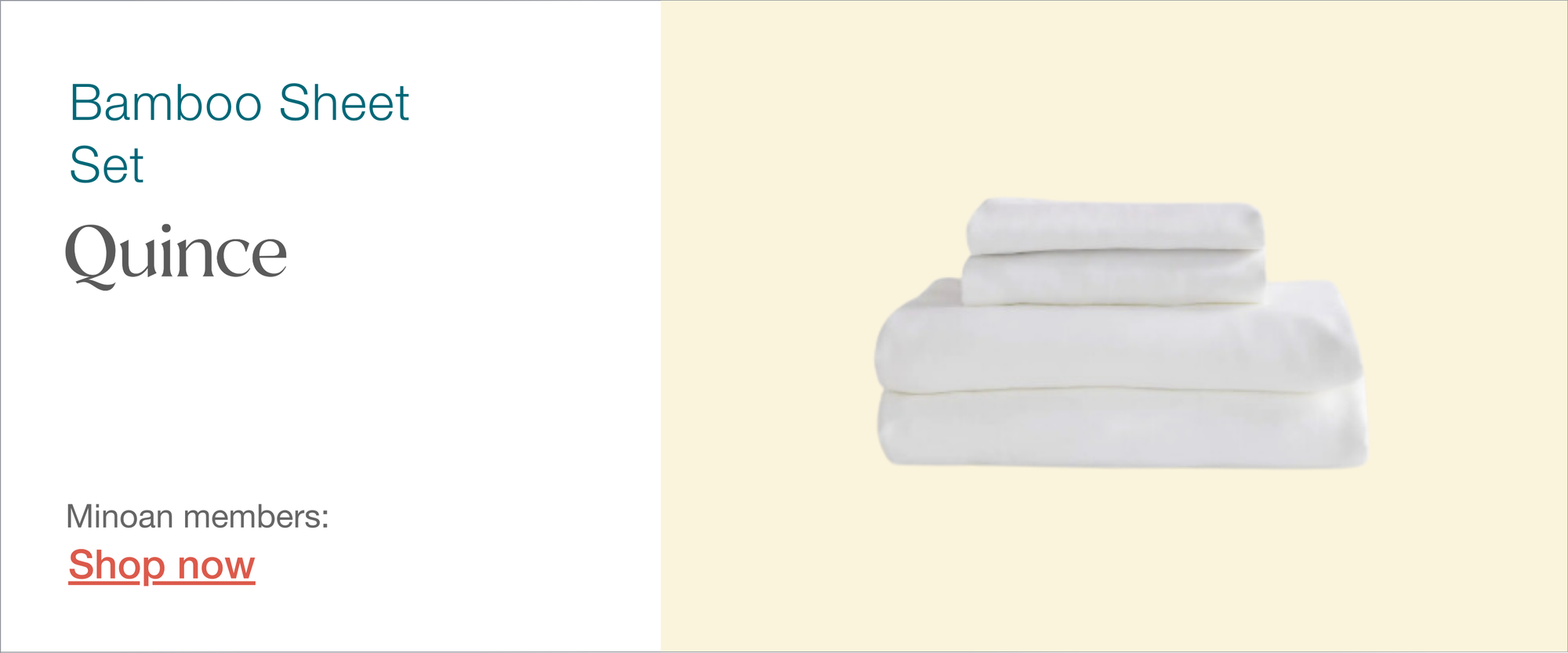 Quince bamboo sheets