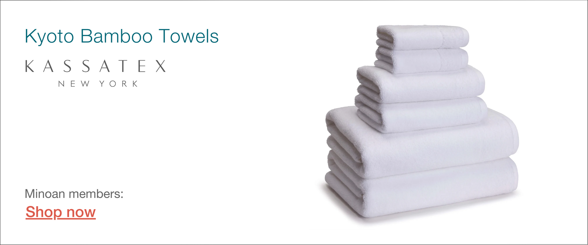 Kassatex Kyoto bamboo towels