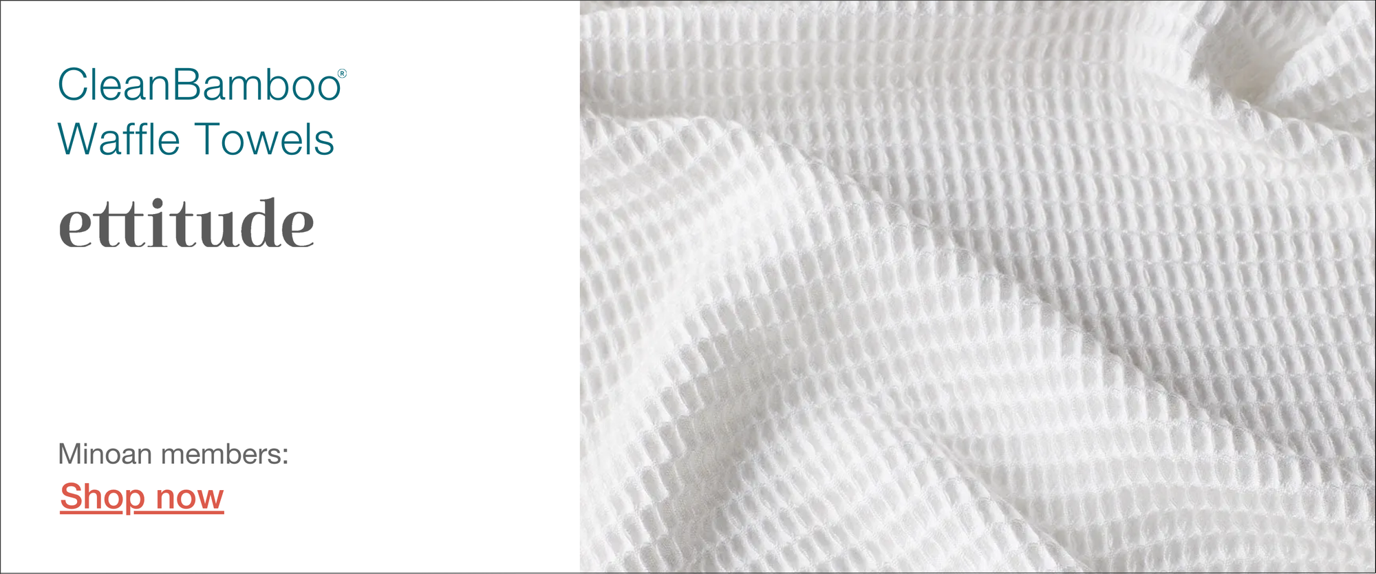 Ettitude bamboo waffle towels