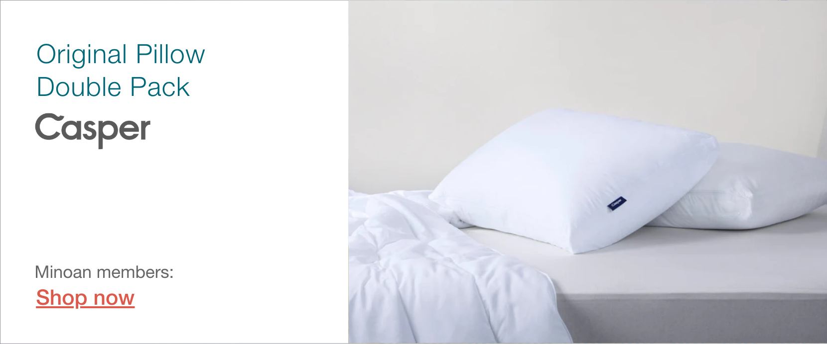 Casper pillow for Airbnb