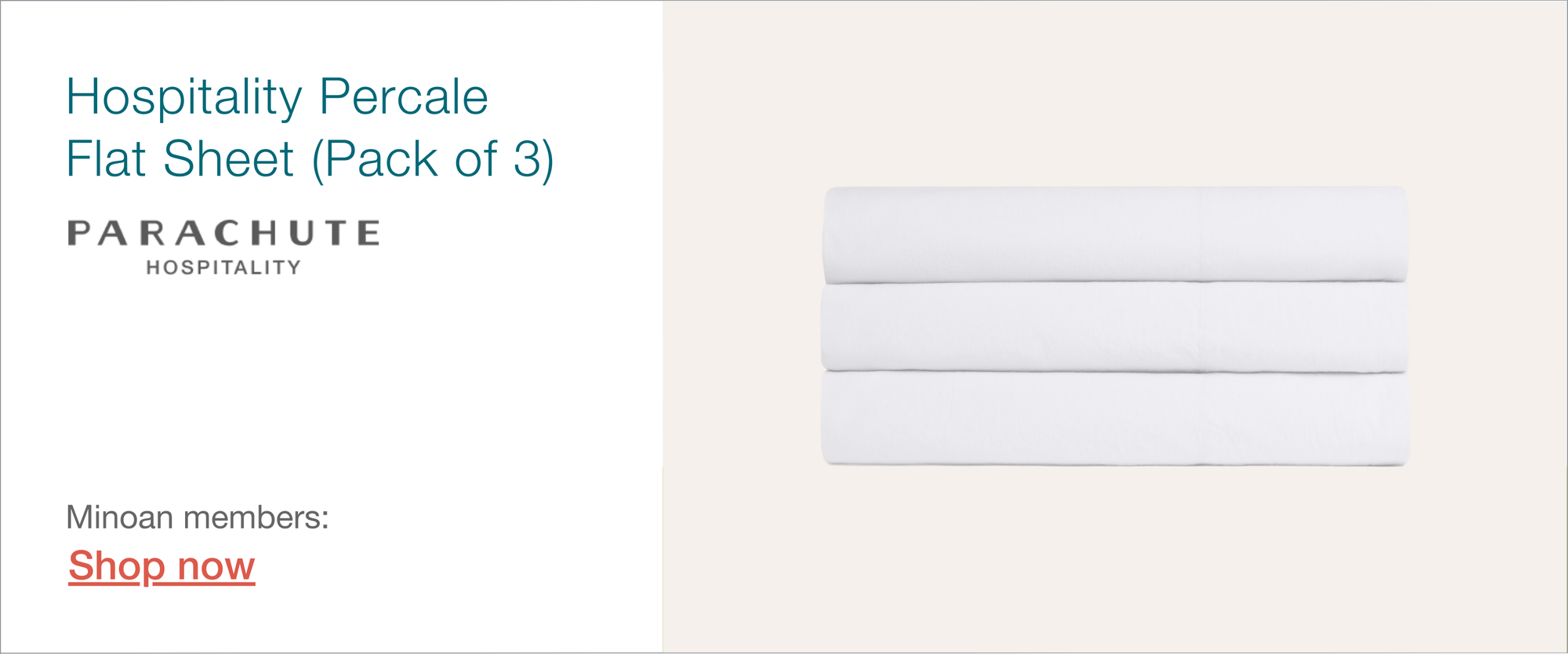 Parachute sheets for Airbnb