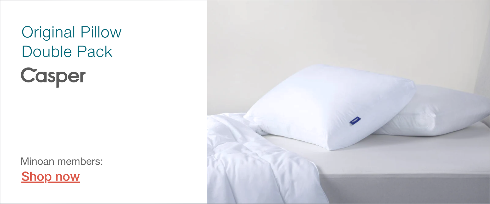 Casper pillow for Airbnb