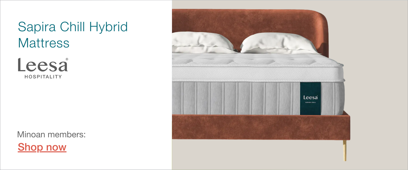 high-quality Leesa mattress for Airbnb