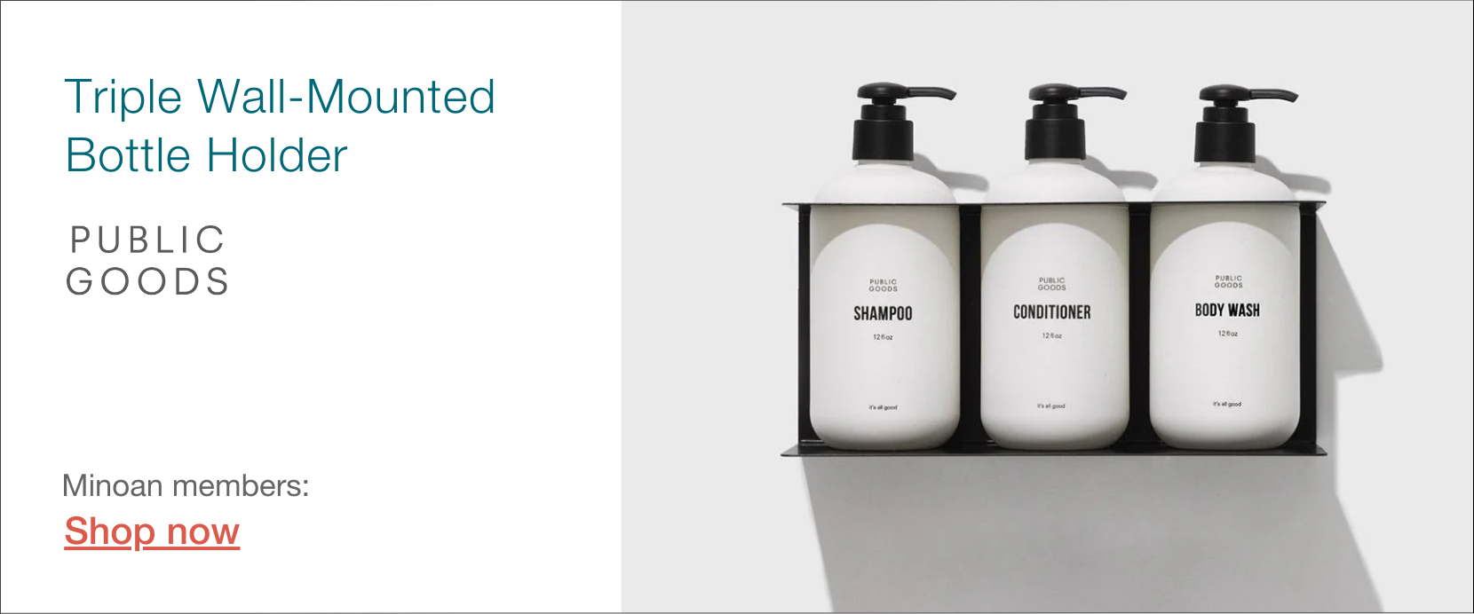 Airbnb toiletry bottle mount