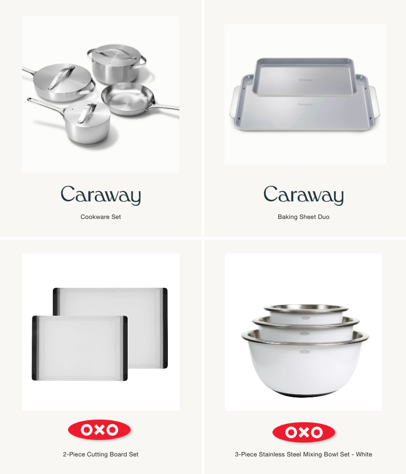 Airbnb kitchen essentials - cookware