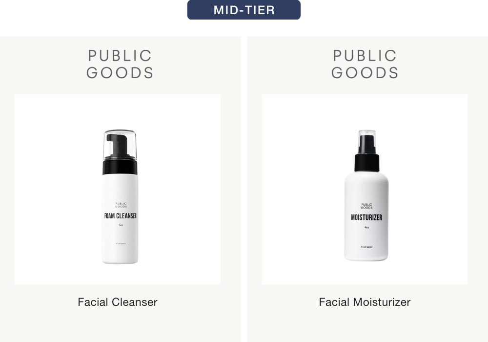 facial product toiletries for airbnb