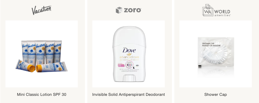 Personal care amenities for Airbnbs