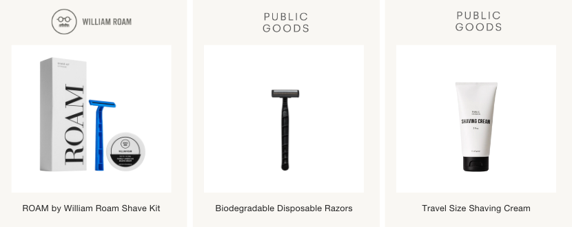 shave amenities for Airbnb