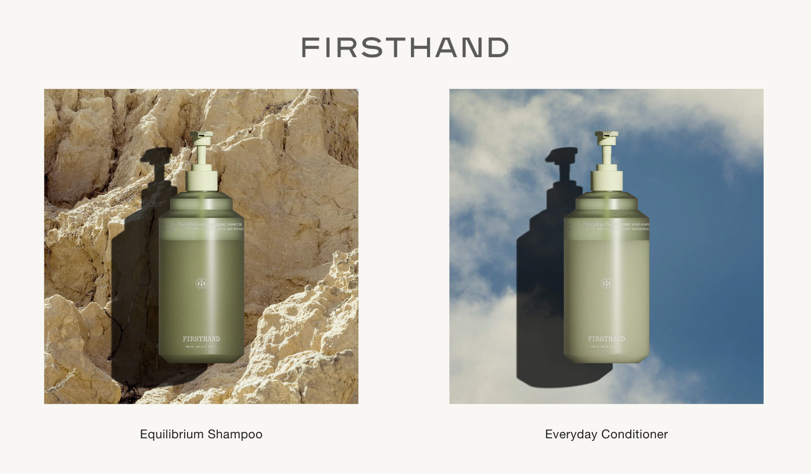 Firsthand Supply shampoo and conditioner