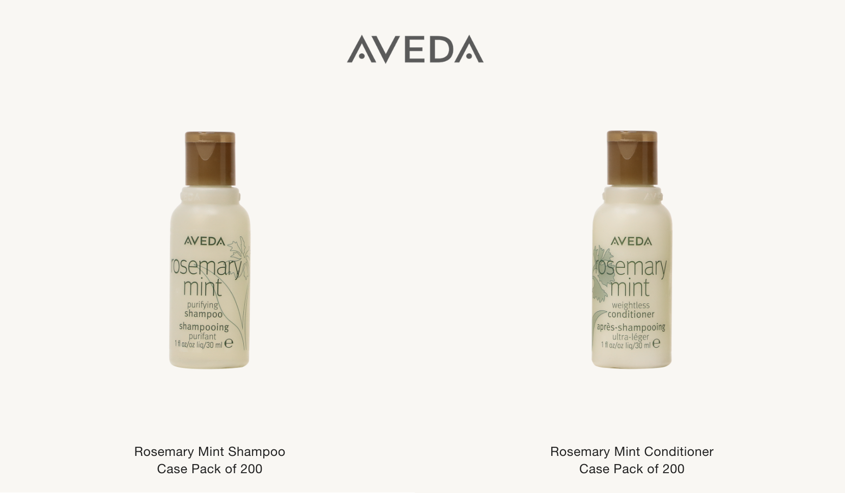 Aveda shampoo and conditioner