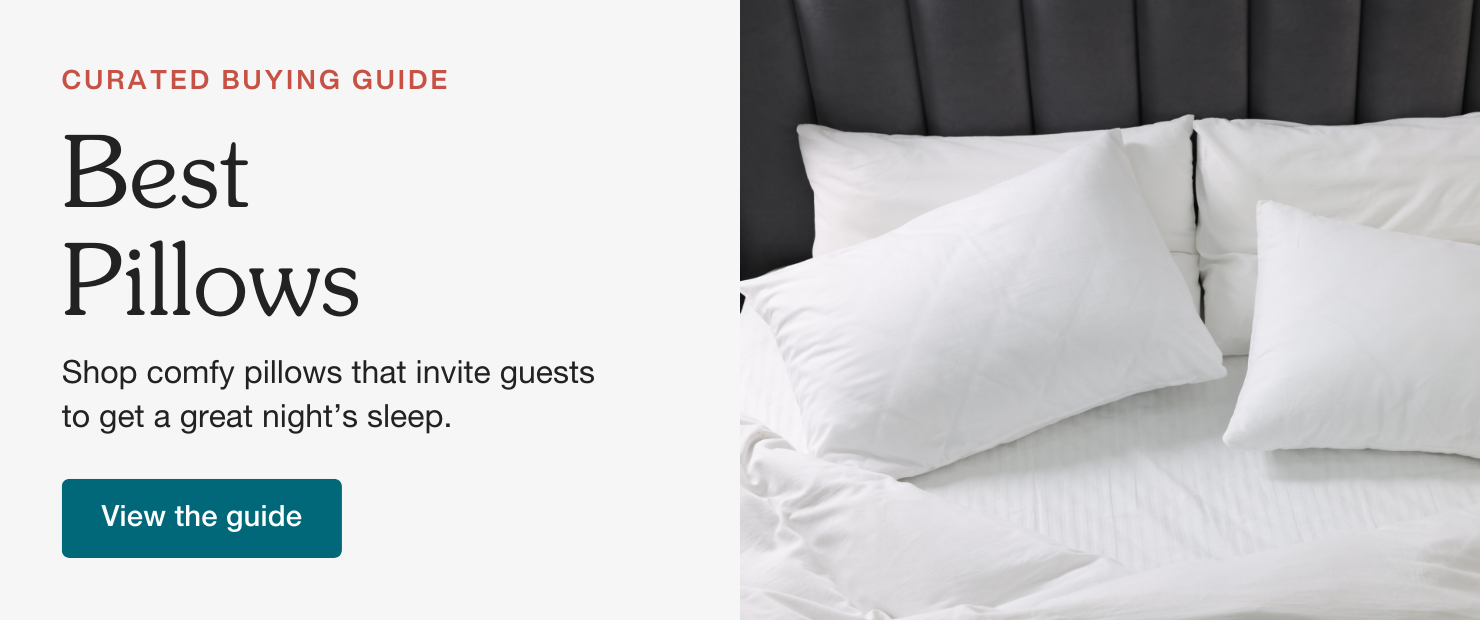 best pillows for Airbnb