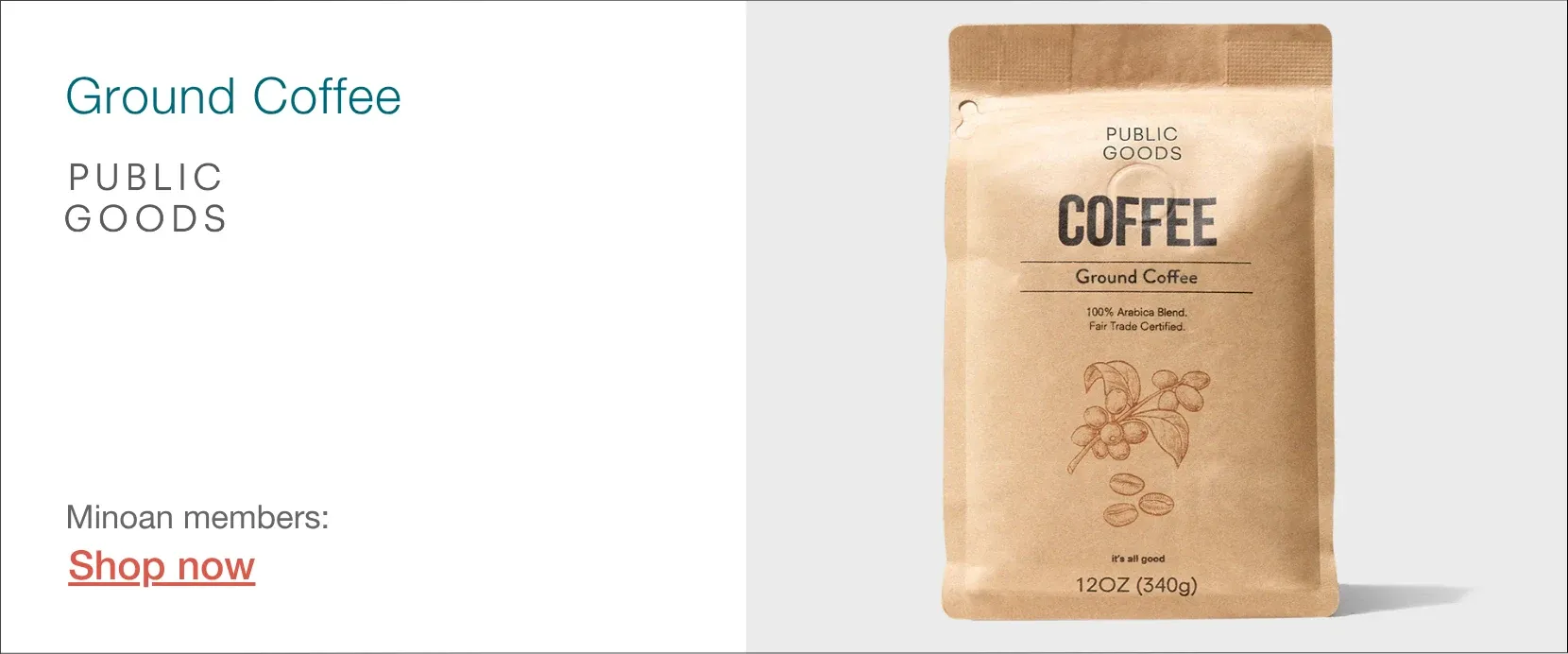 Public Goods coffee for Airbnb