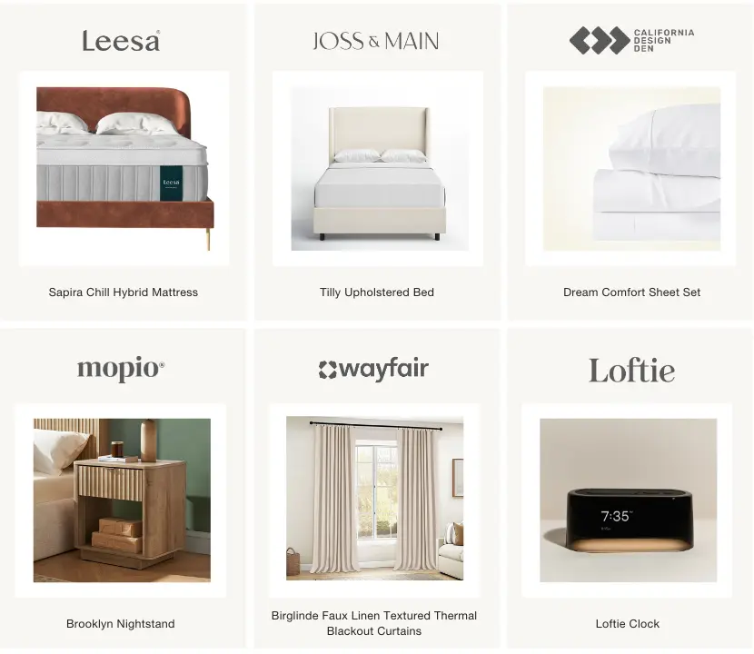 Airbnb furnishing list recommended products for bedroom