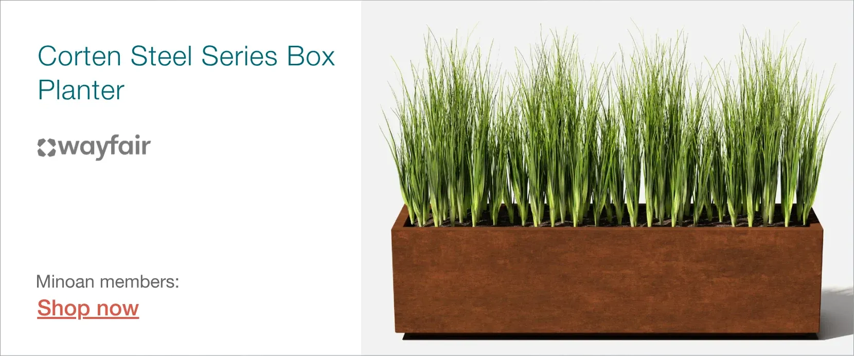 steel planter box for airbnb