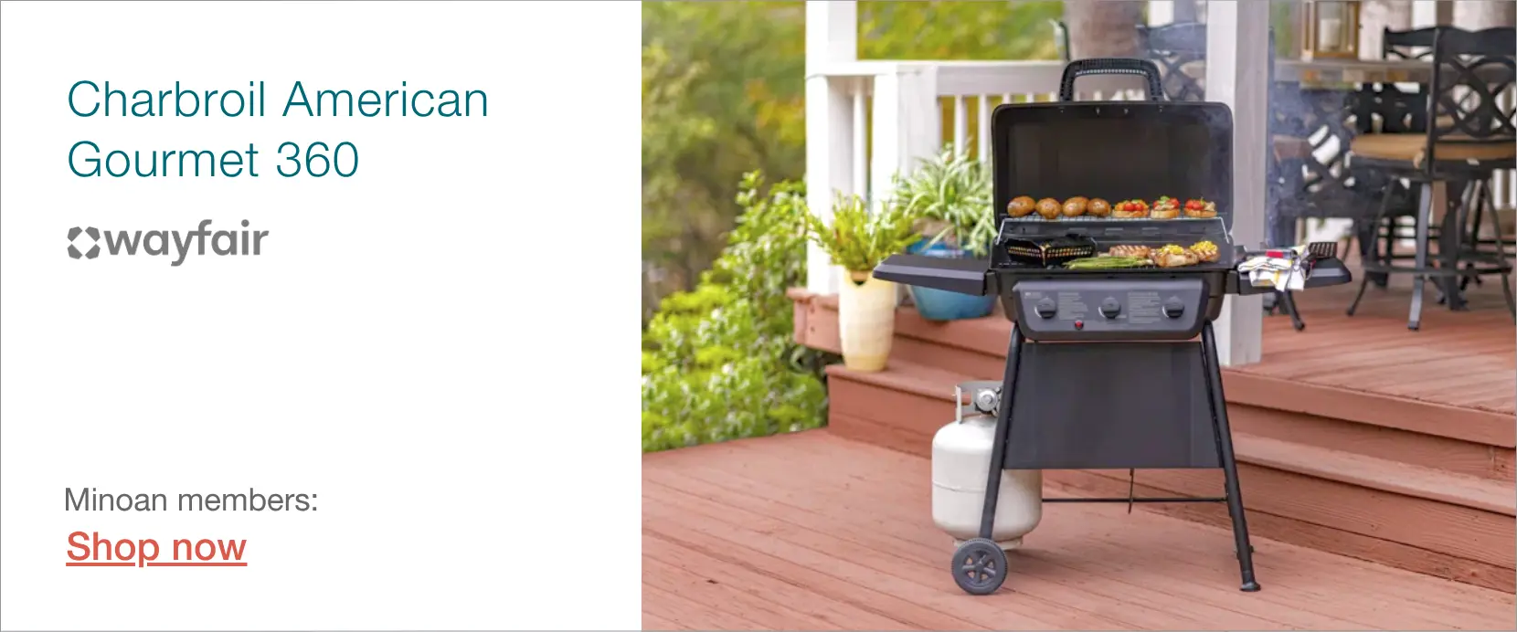 Charbroil 360 Propane Gas Grill for Airbnb