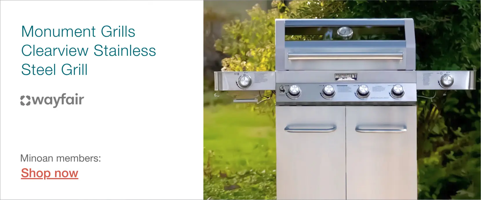 Monument Grills Clearview Stainless Steel Grill