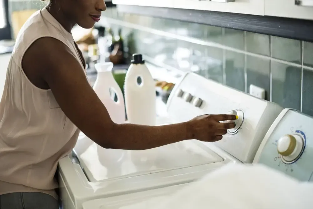 washer dryer in an airbnb