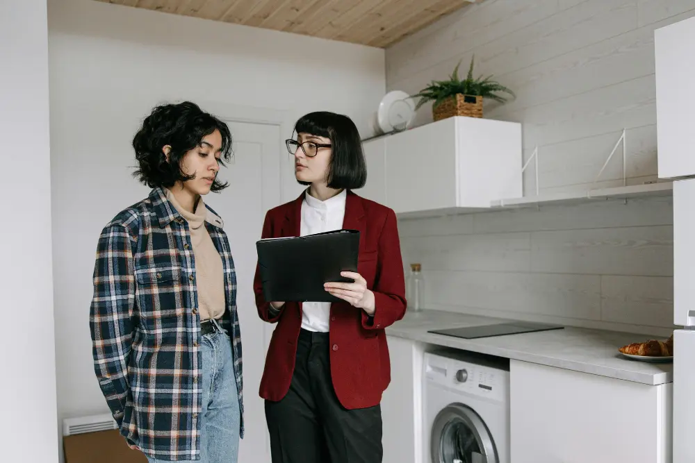 Airbnb property management company talking to host