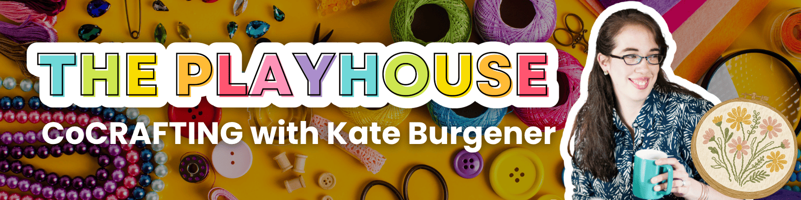The Playhouse CoCRAFTING session hosted by Kate Burgener, an annual report designer who crafts while she hangs out
