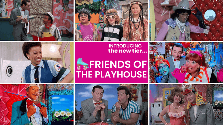 A grid of all the friends on Pee Wee's Playhouse (the ones who'd stop by, not live there)